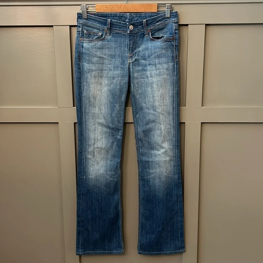 7 For All Mankind Flynt Bootcut Jeans Low Rise Size 26